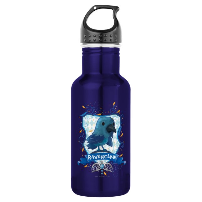 Harry Potter | Charming RAVENCLAW™ Crest Stainless Steel Water Bottle (Front)