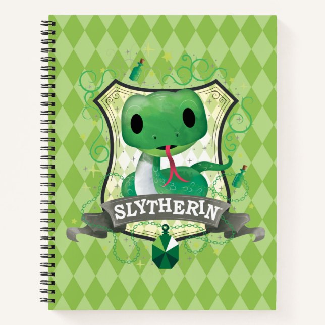 Harry Potter | Charming SLYTHERIN™ Crest Notebook (Front)