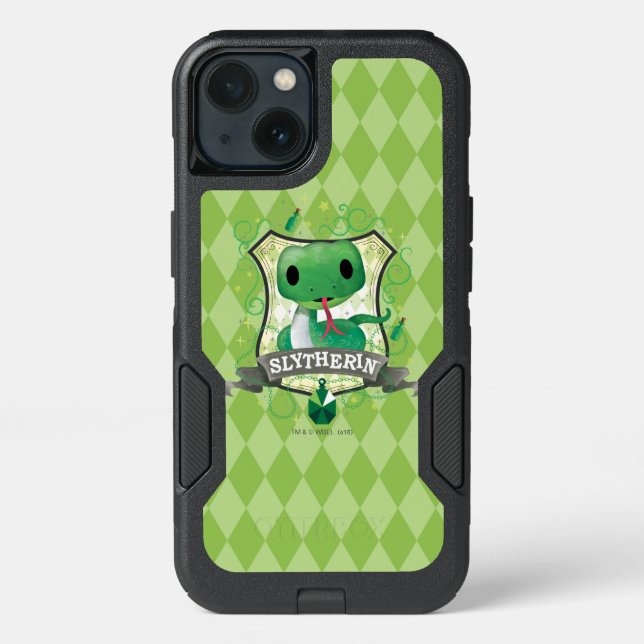 Harry Potter | Charming SLYTHERIN™ Crest Otterbox iPhone Case (Back)