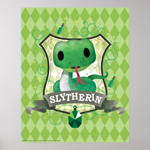 Harry Potter  Charming SLYTHERIN Crest Poster