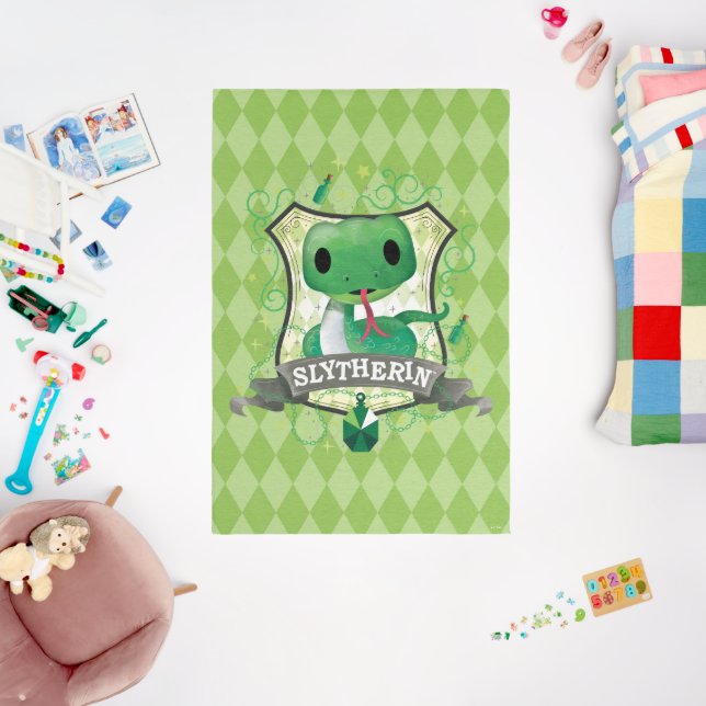 Harry Potter | Charming SLYTHERIN™ Crest Rug (Insitu (Babyroom))