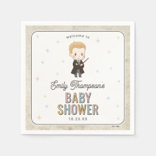 Harry Potter Chibi Draco Malfoy Wizard Baby Shower Napkins