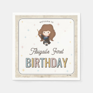 Harry Potter Chibi Hermione Wizard Birthday Napkins