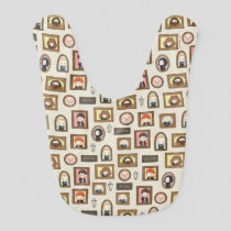 HARRY POTTER™ Chibi Picture Frame Pattern Baby Bib