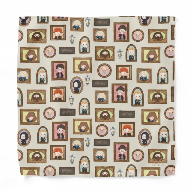 HARRY POTTER™ Chibi Picture Frame Pattern Bandana (Front)