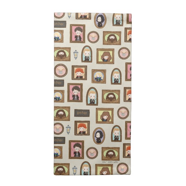 HARRY POTTER™ Chibi Picture Frame Pattern Cloth Napkin (Half Fold)
