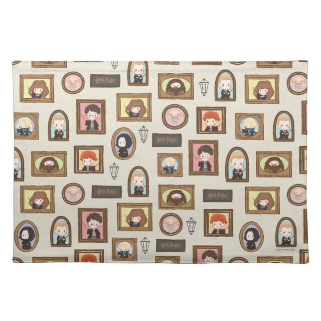 HARRY POTTER™ Chibi Picture Frame Pattern Cloth Placemat (Front)