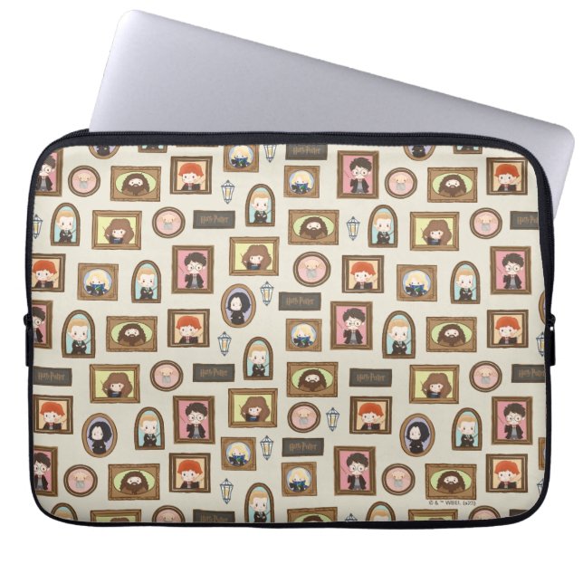 HARRY POTTER™ Chibi Picture Frame Pattern Laptop Sleeve (Front)