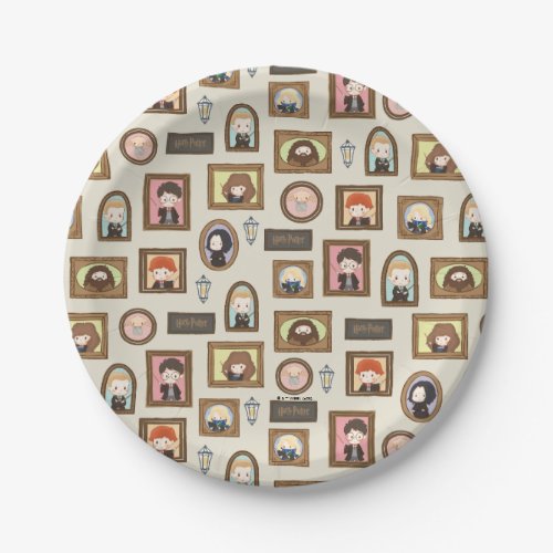 HARRY POTTER Chibi Picture Frame Pattern Paper Plates