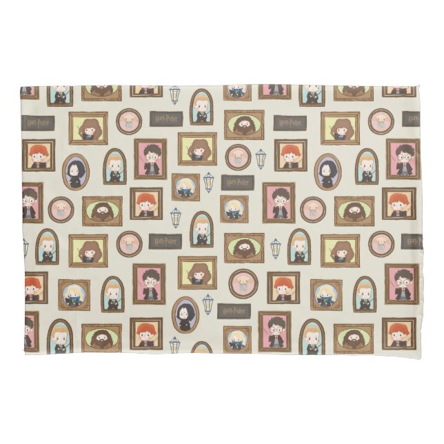 HARRY POTTER™ Chibi Picture Frame Pattern Pillow Case (Front)