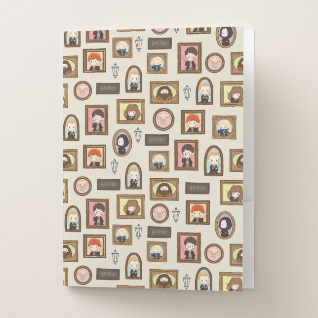 HARRY POTTER™ Chibi Picture Frame Pattern Pocket Folder (Front)