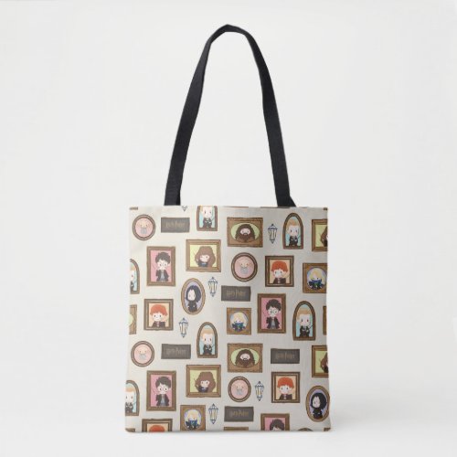 HARRY POTTER Chibi Picture Frame Pattern Tote Bag
