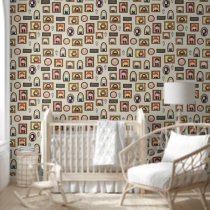 HARRY POTTER™ Chibi Picture Frame Pattern Wallpaper