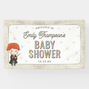 Harry Potter Chibi Ron Weasley Wizard Baby Shower Banner