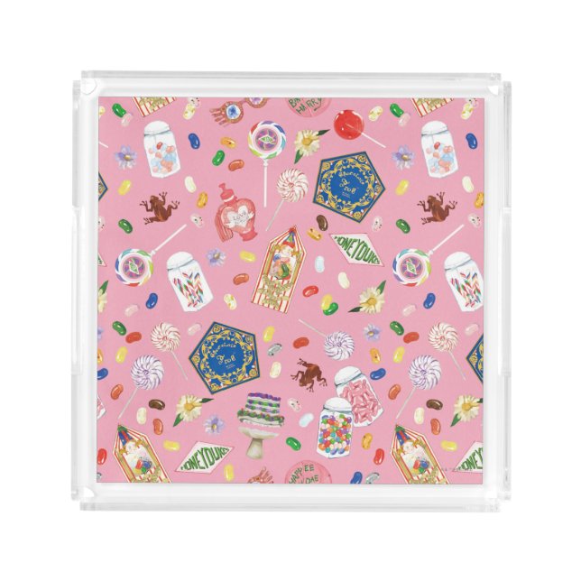 HARRY POTTER™ | Chocolate Frogs & Candy Pattern Acrylic Tray (Front)