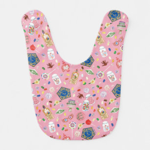 HARRY POTTER™ Chocolate Frogs & Candy Pattern Baby Bib
