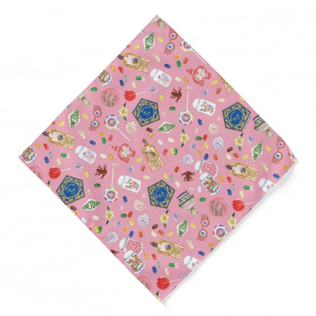 HARRY POTTER™ | Chocolate Frogs & Candy Pattern Bandana (Front)