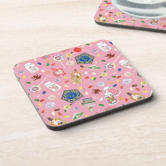 HARRY POTTER™ | Chocolate Frogs & Candy Pattern Beverage Coaster (Left Side)