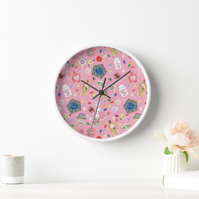 HARRY POTTER™ | Chocolate Frogs & Candy Pattern Clock (Home)