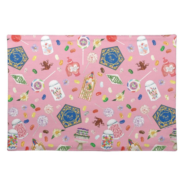HARRY POTTER™ | Chocolate Frogs & Candy Pattern Cloth Placemat (Front)