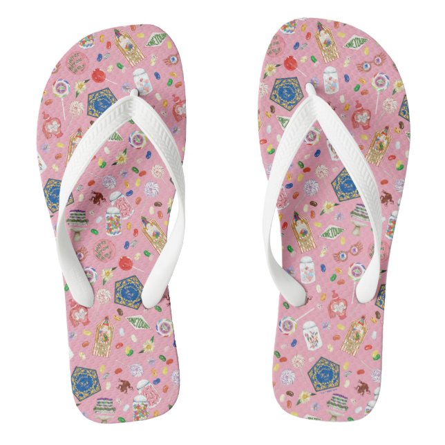HARRY POTTER™ | Chocolate Frogs & Candy Pattern Flip Flops (Footbed)