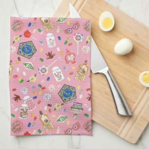 HARRY POTTER™ Chocolate Frogs & Candy Pattern Kitchen Towel