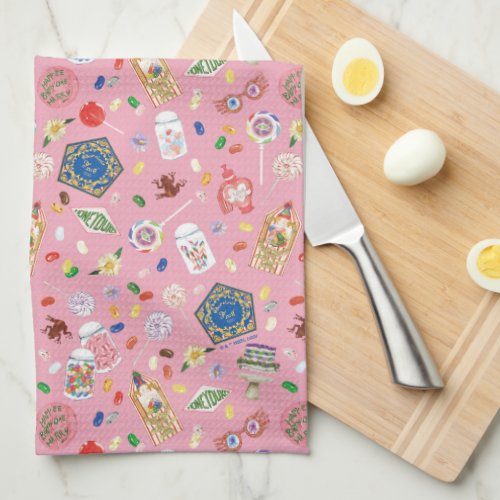 HARRY POTTER  Chocolate Frogs  Candy Pattern Kitchen Towel