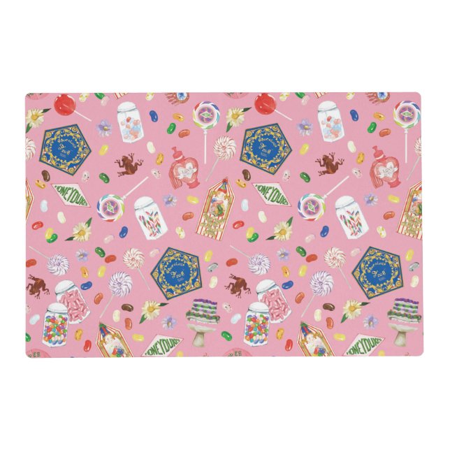 HARRY POTTER™ | Chocolate Frogs & Candy Pattern Placemat (Front)