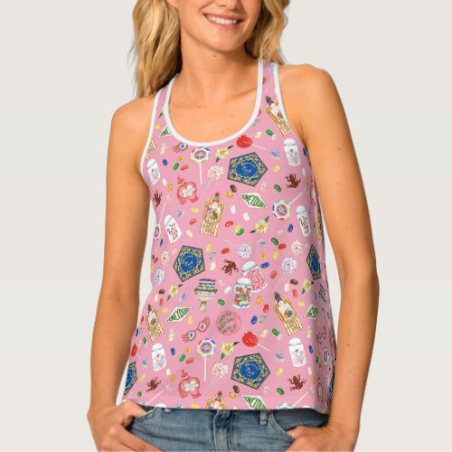 HARRY POTTER  Chocolate Frogs  Candy Pattern Tank Top