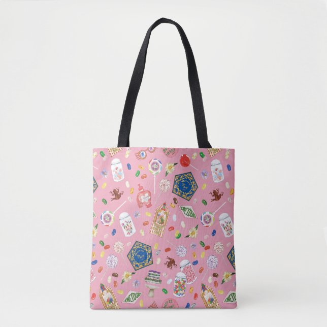 HARRY POTTER™ | Chocolate Frogs & Candy Pattern Tote Bag (Front)