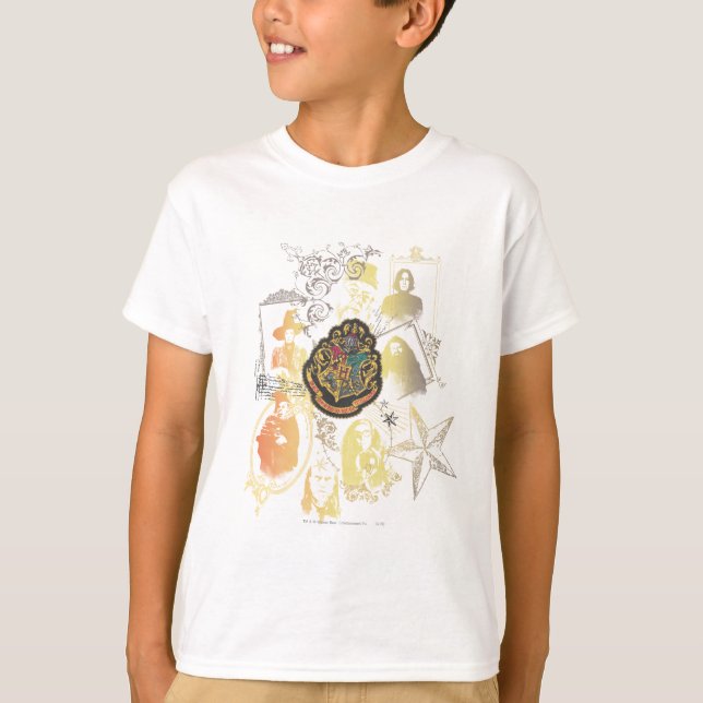 Harry Potter | Colorful Hogwarts Crest T-Shirt (Front)