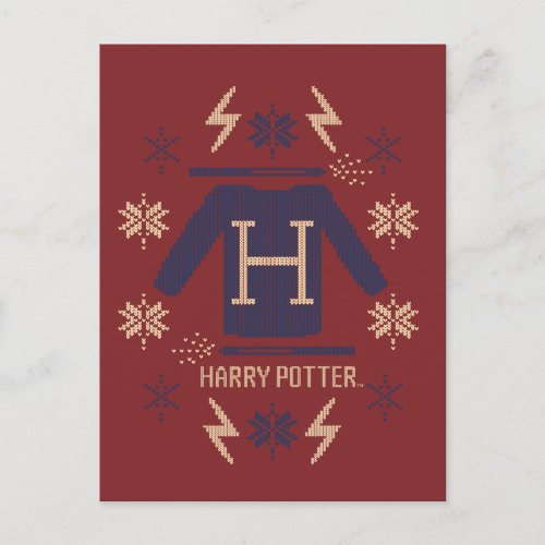 HARRY POTTER Cross_Stitch Sweater Graphic Holiday Postcard