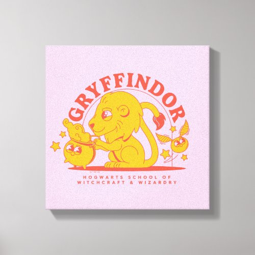 HARRY POTTER  Cute GRYFFINDOR Hogwarts School Canvas Print