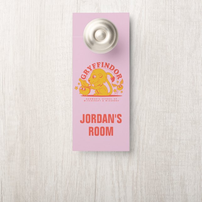 HARRY POTTER™ | Cute GRYFFINDOR™ Hogwarts School Door Hanger (On Knob)