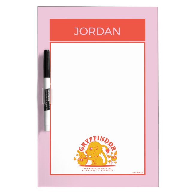 HARRY POTTER™ | Cute GRYFFINDOR™ Hogwarts School Dry Erase Board (Front)