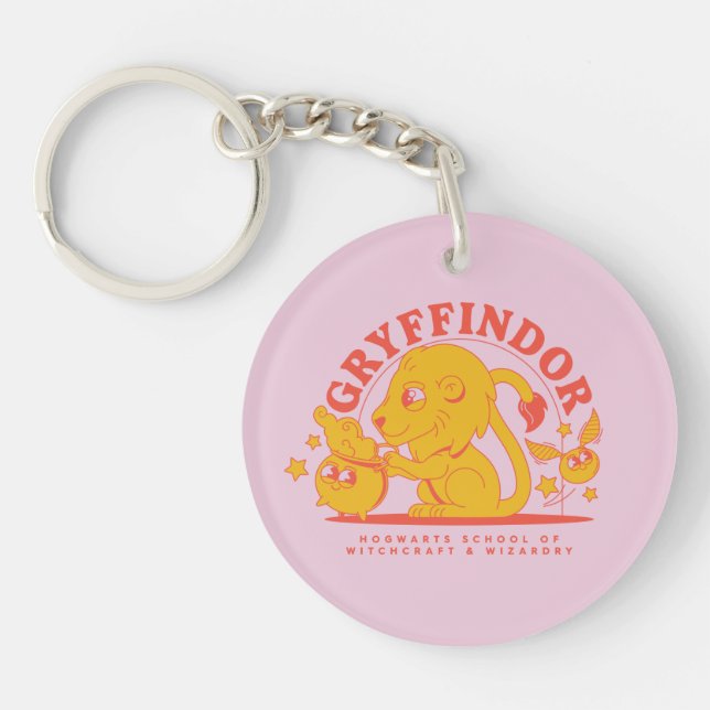 HARRY POTTER™ | Cute GRYFFINDOR™ Hogwarts School Keychain (Front)