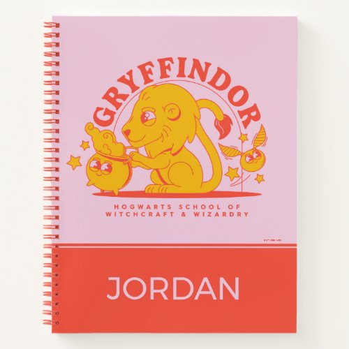 HARRY POTTER  Cute GRYFFINDOR Hogwarts School Notebook