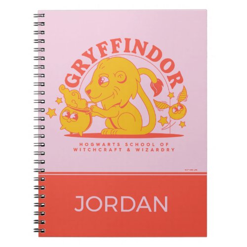 HARRY POTTER  Cute GRYFFINDOR Hogwarts School Notebook