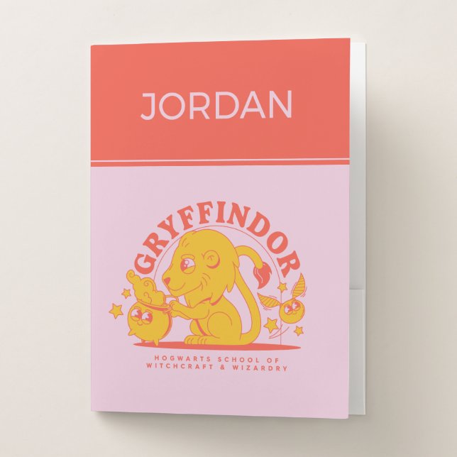 HARRY POTTER™ | Cute GRYFFINDOR™ Hogwarts School Pocket Folder (Front)