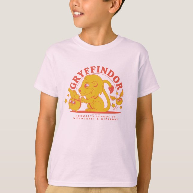 HARRY POTTER™ | Cute GRYFFINDOR™ Hogwarts School T-Shirt (Front)