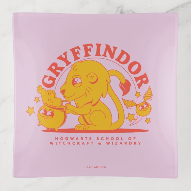 HARRY POTTER™ | Cute GRYFFINDOR™ Hogwarts School Trinket Tray (Front)