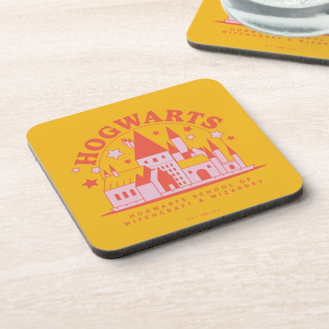 HARRY POTTER™ | Cute HOGWARTS™ School Beverage Coaster (Left Side)