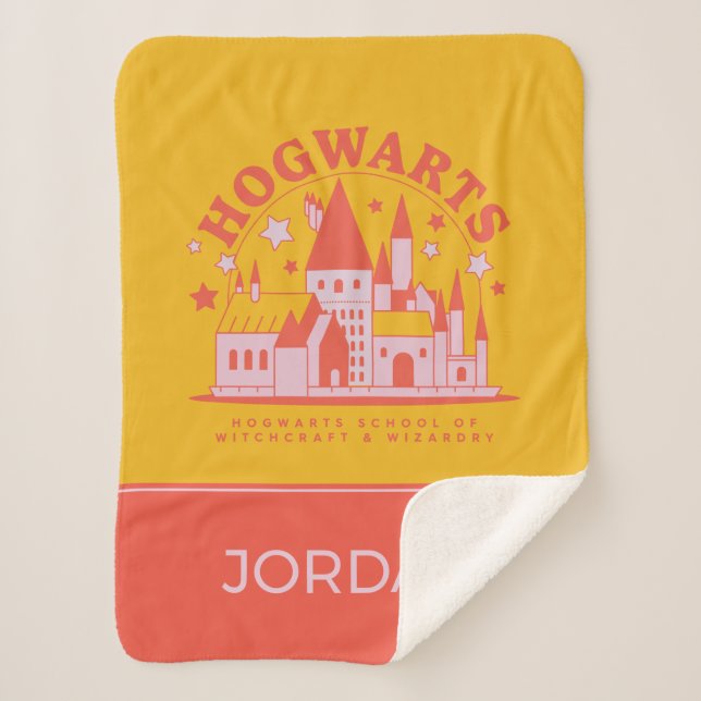 HARRY POTTER™ | Cute HOGWARTS™ School Sherpa Blanket (Front)