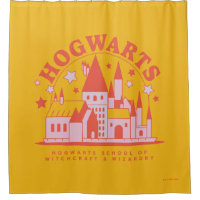 Digital Hogwarts School Shower Curtain