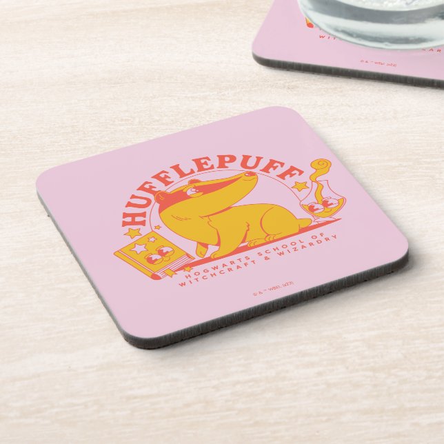 HARRY POTTER™ | Cute HUFFLEPUFF™ Beverage Coaster (Left Side)