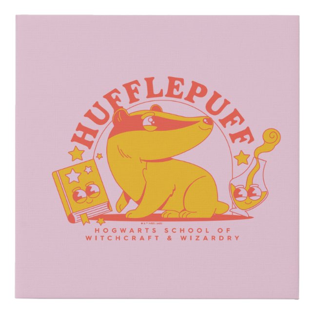 HARRY POTTER™ | Cute HUFFLEPUFF™ Faux Canvas Print (Front)