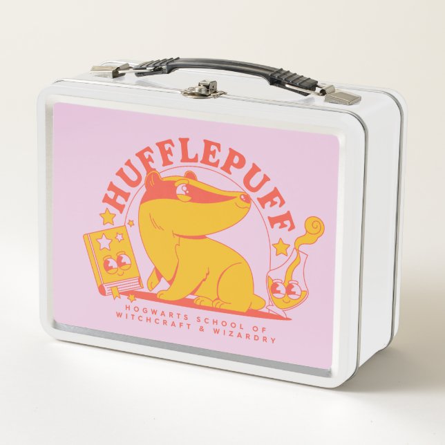 HARRY POTTER™ | Cute HUFFLEPUFF™ Metal Lunch Box (Front)