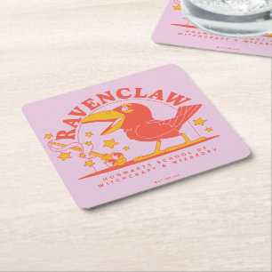 HARRY POTTER™   Cute RAVENCLAW™ Hogwarts School Square Paper Coaster