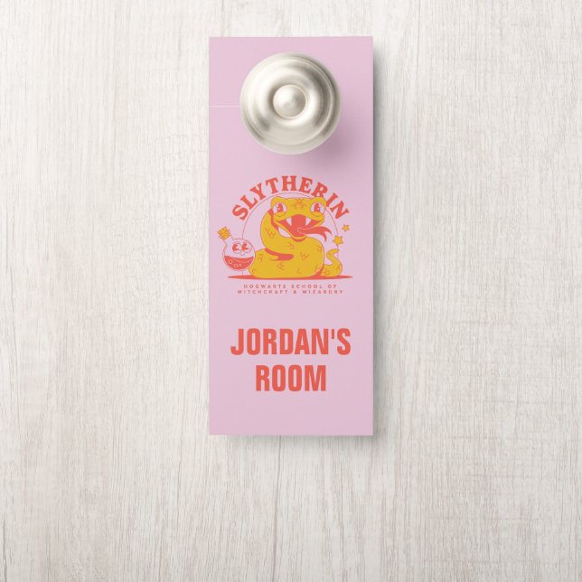 HARRY POTTER™ | Cute SLYTHERIN™ Hogwarts School Door Hanger (On Knob)