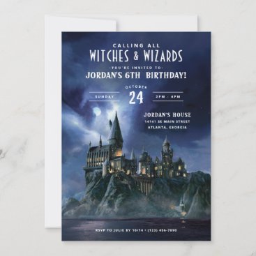 Harry Potter | Dark Hogwarts Castle Birthday Invitation